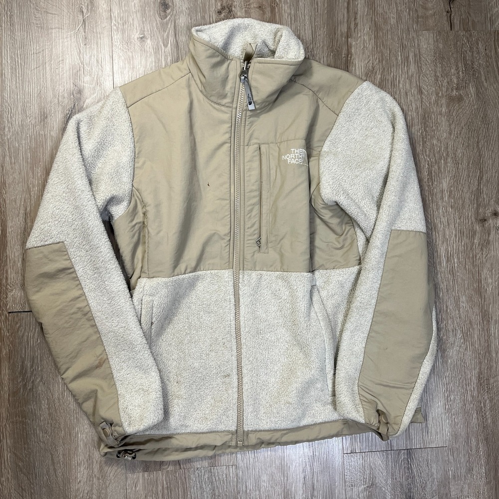 The North Face Denali Jacket Womens Medium Brown Full Zip Fleece Coat Fall